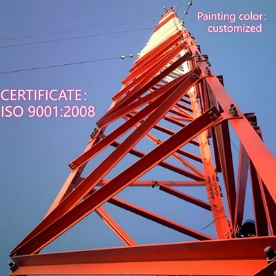 3本足アングル鋼タワー 通信タワー Q235鋼 25m LTEネットワーク 耐候性 農村地域