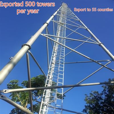 三管式通信タワー 炭素鋼 33m LTE信号 地方 風力抵抗