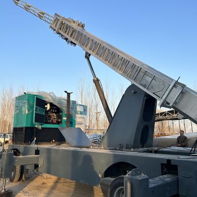 モノポールの望遠鏡塔 15-25M 鉄鋼電池 電気トラック 通信アンテナ 40M/S 風性 ISO 認証