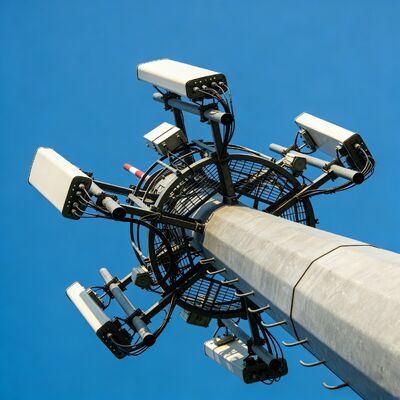 14 20 26 メートルコンパクトサイズモノポール亜鉛メッキ鋼自立屋外 5 グラム 4 グラム衛星小エリア通信タワー