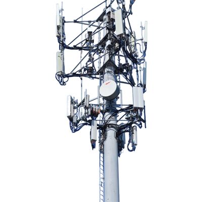 10 16 22 メートル省スペースモノポール管状亜鉛メッキ屋外 5 グラム 4 グラム電子レンジコンパクト通信マスト