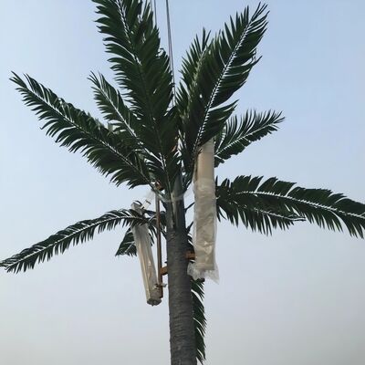 亜鉛メッキ鋼とUV耐性プラスチックで作られた38Mバイオニックツリータワーは、耐久性と耐腐食性を保証します