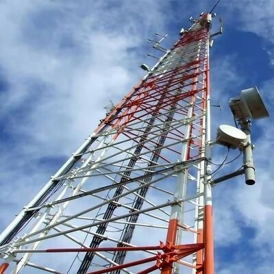 19 27 35M 超重量 3脚管状鋼鉄タワー 電気通信塔 屋外5G 4Gマイクロ波通信と監視