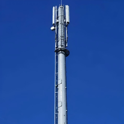 16 24 38 メートルの歩行者街路 5G のための省スペースのモノポール タワーの速い勃起