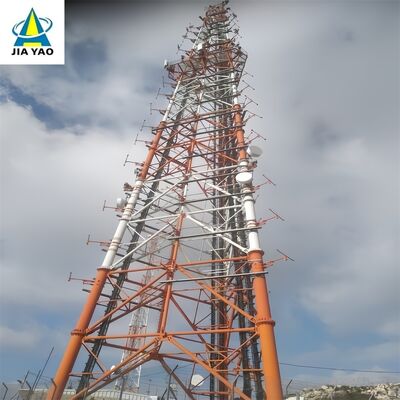 48 メートル 60 メートル 70 メートル 77 メートル都市歩行者街路 5G のためのコンパクトな設置面積 3 管テレコム タワー