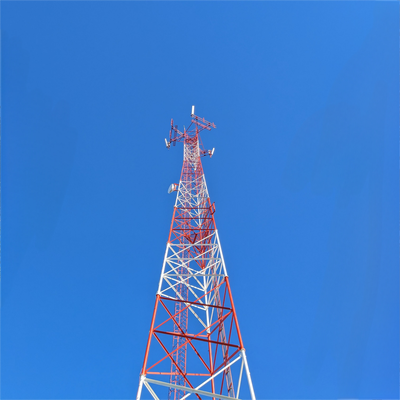 48 50 60M 通信ステーションのための溶融亜鉛メッキ 3 管テレコム タワー振動減衰