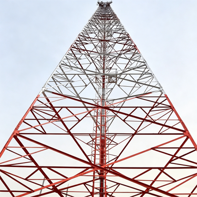 37 46 55Mの寒冷地の農業テレコムのための耐霜力がある3本足の角度の鉄塔