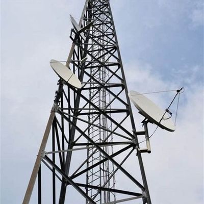30 40 50 メートル ラジオ 3 脚 角型鉄塔 5G ネットワーク ガルバン化マイクロ波通信塔