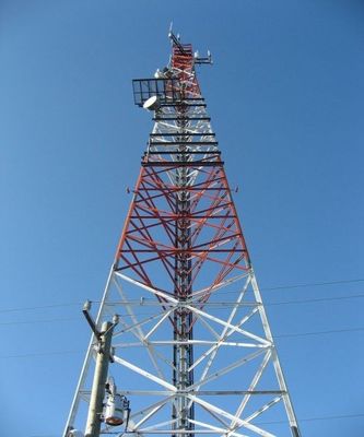 30 40 50 メートル ラジオ 3 脚 角型鉄塔 5G ネットワーク ガルバン化マイクロ波通信塔