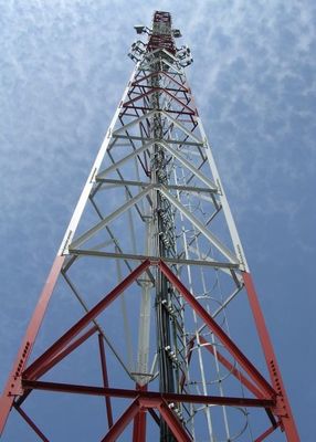 5km 10km 20km Wifi 送信機と受信機 角型格子鋼塔 マイクロ波無線サポート