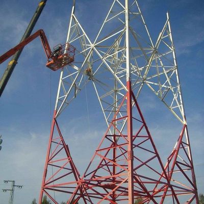 モバイルWiFiネットワーク 4G 5G Gsm ラジオ信号 4 脚 角 鋼鉄 テレコムタワー 通信