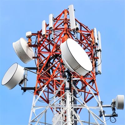 Wifiトランスミッター 自立アンテナ塔 太陽光発電 鋼衛星 4脚 鋼鉄タワー