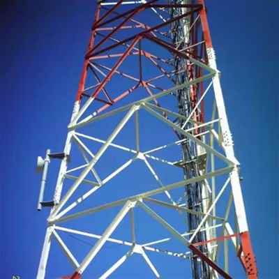 45 メートルアングル スチール格子 自立アンテナタワー プロバイダー 4g 5gタワー