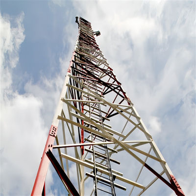 30~80m電圧電信マスト 3本足の角型鉄塔