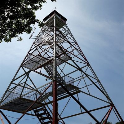格子型角型鋼筋プラットフォーム 警備塔 山林展望 火災監視塔