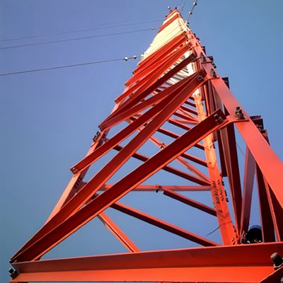 5 10 15 20 25 30 M 自立型ガルバネス型角鋼 3本足塔 5-100M