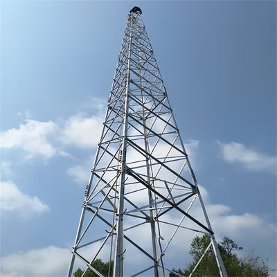 4G ワイヤレス 屋外テレビ 携帯電話 通信 衛星 マイクロ波ラジオ アンテナ 格子塔 4脚 角塔