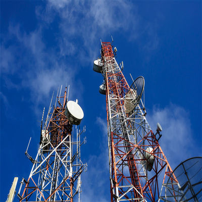 テレコムシェルター設計 60m 4脚角型鉄塔 角格子 ラジオアンテナ 4G 無線機器