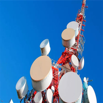 作業プラットフォーム 太陽光発電 GSM 基地局 電話アンテナ 通信塔 4本足角型鉄塔