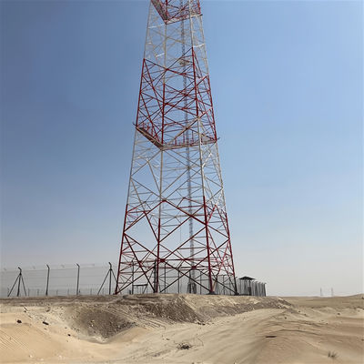 Wifiトランスミッター 自立アンテナ塔 太陽光発電 鋼衛星 4脚 鋼鉄タワー