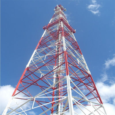 鉄格子塔 テレコム 衛星電話 携帯電話 携帯電話 サイト 4 脚の携帯電話塔
