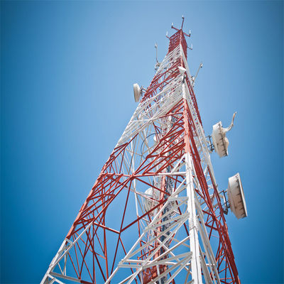 鉄格子塔 テレコム 衛星電話 携帯電話 携帯電話 サイト 4 脚の携帯電話塔