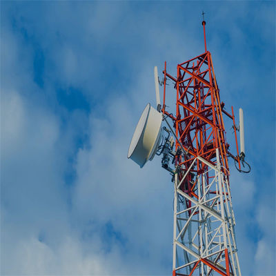 無線5Gアンテナタワー 4脚角鋼鉄自立格子塔