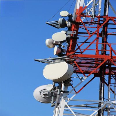 4脚角鋼鉄 自立電信網塔とインターネットISP 無線5Gアンテナ塔