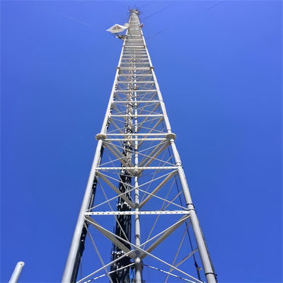 100 フィート 200 フィート 3 脚 管状の格子 テレコム塔 FM放送ラジオWiFi塔