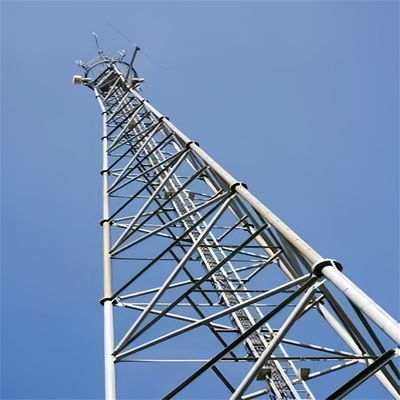 3本足の自立式通信塔 角型鋼筋 狭いベース 45m 50m 55m 60m 65m