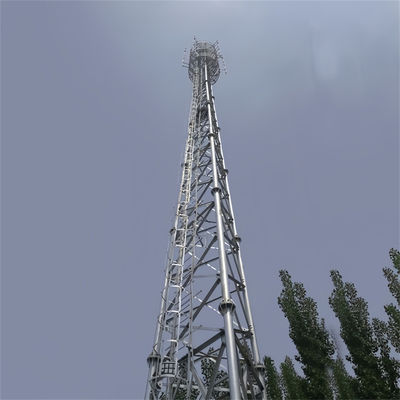 3本足のチューブル式クランクアップ アンテナ塔 テレコム 鉄塔 50m 60m 65m