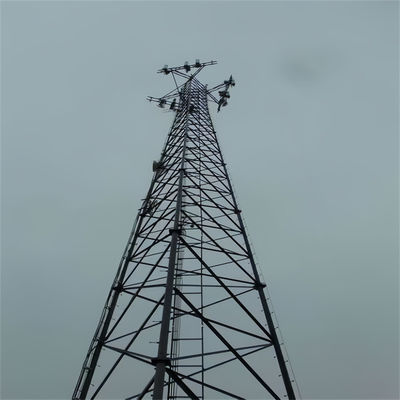 テレコムアンテナ GSMWiFiネットワーク 自立セルタワー 3脚チューブルセルラーマイクロ波通信タワー