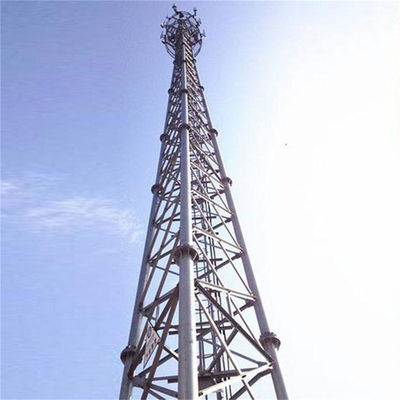 テレコムアンテナ GSMWiFiネットワーク 自立セルタワー 3脚チューブルセルラーマイクロ波通信タワー