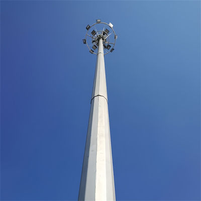 ワイファイ電話信号 5G セルベースステーション スチール通信 モノポール塔 5 10 20 25 30 35 40 メートル