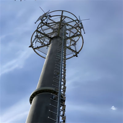 通信 放送 通信 モノポールのアンテナ塔 ASTM A123/ ISO 1461