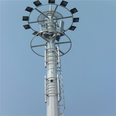 通信 放送 通信 モノポールのアンテナ塔 ASTM A123/ ISO 1461