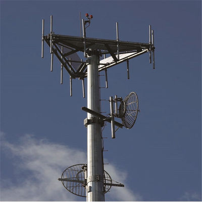 30m 通信 モノポールのアンテナ塔 ASTM A123 Q345B/A572