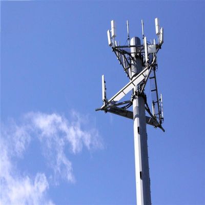 30m 35m 40m ガルバニズム 4g / 5g セル サイト モノポール 携帯電話 信号塔 マイクロウェーブ