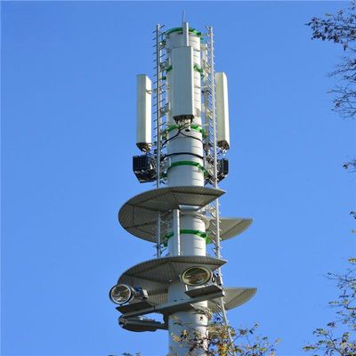 4g 5g ワイヤレスマイクロ波 モノポール 通信塔 フランゲル 5m 12m 36m 45m 55m メートル