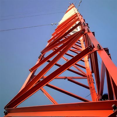 Wifi Bts 携帯電話のワイヤ サポート ワイヤタワー 3 脚のチュービュラーまたは鋼棒
