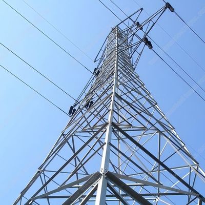 35kv ダブル・サーキット ピロンの電源 電動トランスミッション塔 鉄鋼電熱金属モノポール塔