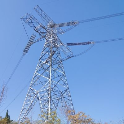 35kv ダブル・サーキット ピロンの電源 電動トランスミッション塔 鉄鋼電熱金属モノポール塔