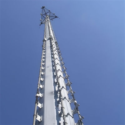 ワイファイ電話信号 5G セルベースステーション スチール通信 モノポール塔 5 10 20 25 30 35 40 メートル