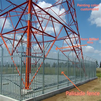 4-Angle Steel Communication Tower Galvanized 30m 5G Signal Urban Areas Stable Structure