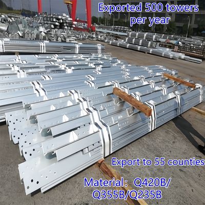 3本足アングル鋼タワー 通信タワー Q235鋼 25m LTEネットワーク 耐候性 農村地域
