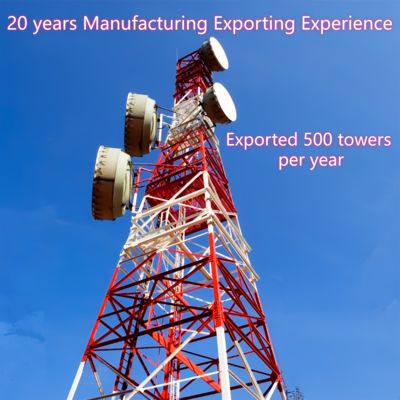 12m 30m 45m 4脚の角型鉄自立Gsm Cdma Lte IspアンテナテレコムBTS 簡単に設置できる格子塔