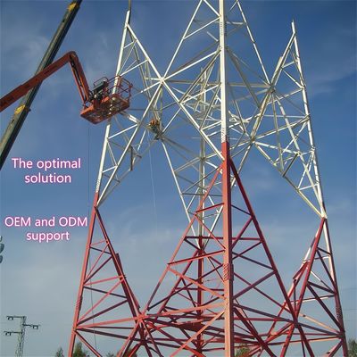 12m 30m 45m 4脚の角型鉄自立Gsm Cdma Lte IspアンテナテレコムBTS 簡単に設置できる格子塔