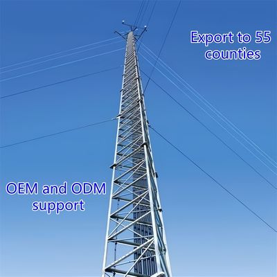 屋外設置および高負荷用途に適した耐腐食性三脚鋼タワー