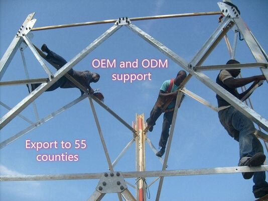 5 10 15 20 25 30 M 自立型ガルバネス型角鋼 3本足塔 5-100M