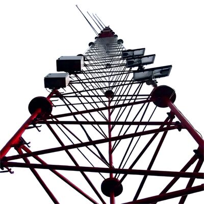 30M 55M 85M ワイヤー3本 鉄筋鋼 5G Wifi Isp インターネット マイクロ波通信信号 マスト